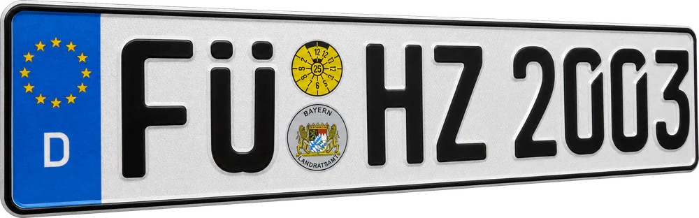 Kennzeichen FÜ HZ 2003